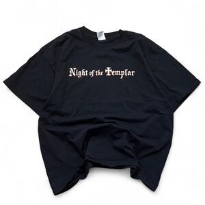 Vintage gildan night of the templar movie  Men's Black T-shirt
